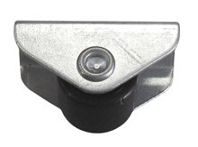 Møbelhjul fast svart 15 mm